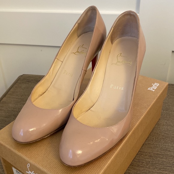 Christian Louboutin Simple Pump 85 patent nude 38 - Picture 6 of 16